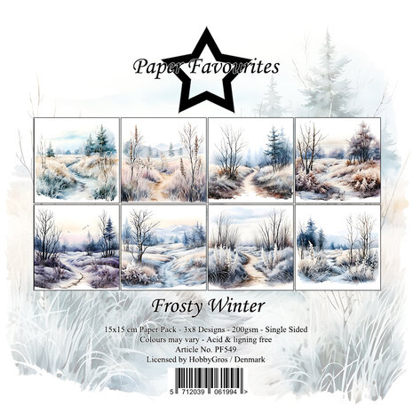 Paper Favourites Frosty Winter 6x6 Inch Paper Pad (PF549) Paper Favourites Frosty Winter 6x6 Inch Paper Pad (PF549)