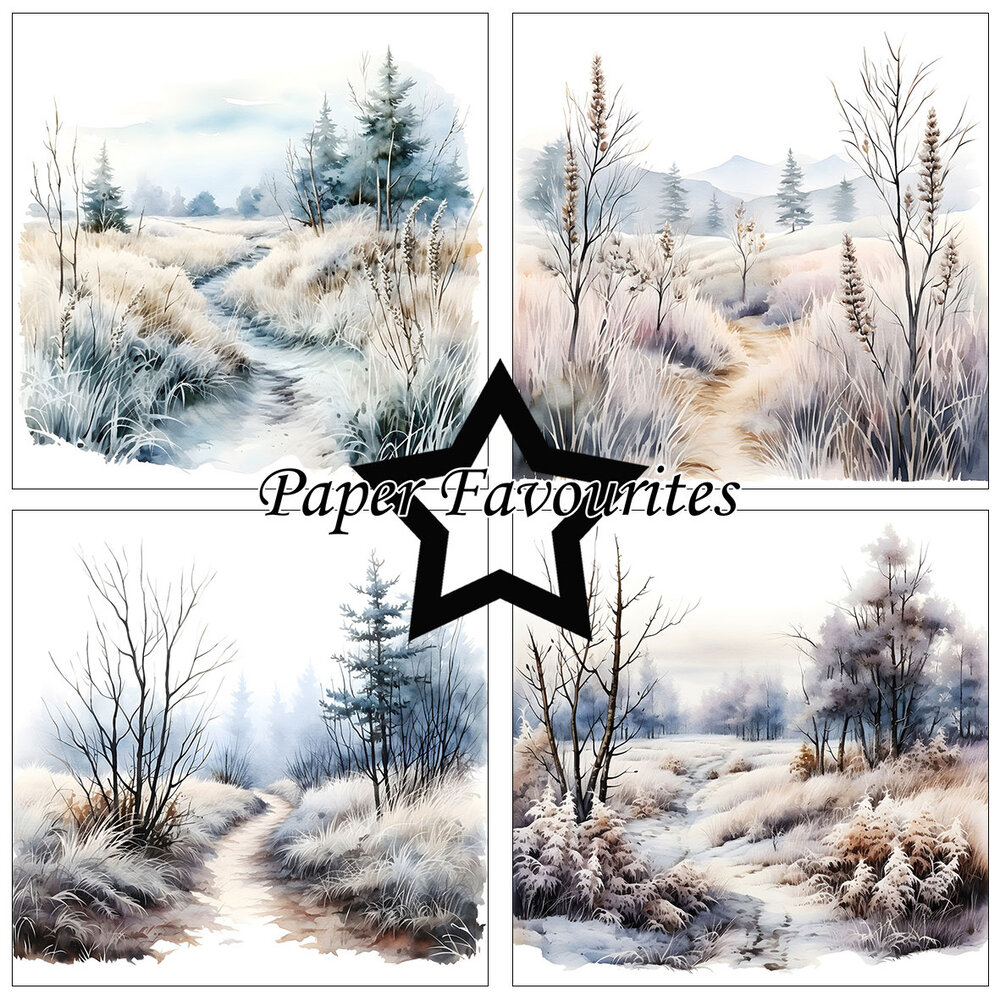 Paper Favourites Frosty Winter 6x6 Inch Paper Pad (PF549) Paper Favourites Frosty Winter 6x6 Inch Paper Pad (PF549)