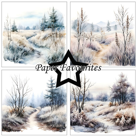 Paper Favourites Frosty Winter 6x6 Inch Paper Pad (PF549) Paper Favourites Frosty Winter 6x6 Inch Paper Pad (PF549)