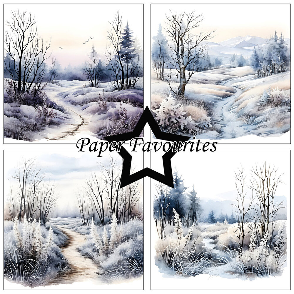 Paper Favourites Frosty Winter 6x6 Inch Paper Pad (PF549) Paper Favourites Frosty Winter 6x6 Inch Paper Pad (PF549)