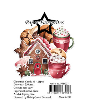Paper Favourites Die-Cuts A7 Christmas Candy #1 (21pcs) (PFD027)