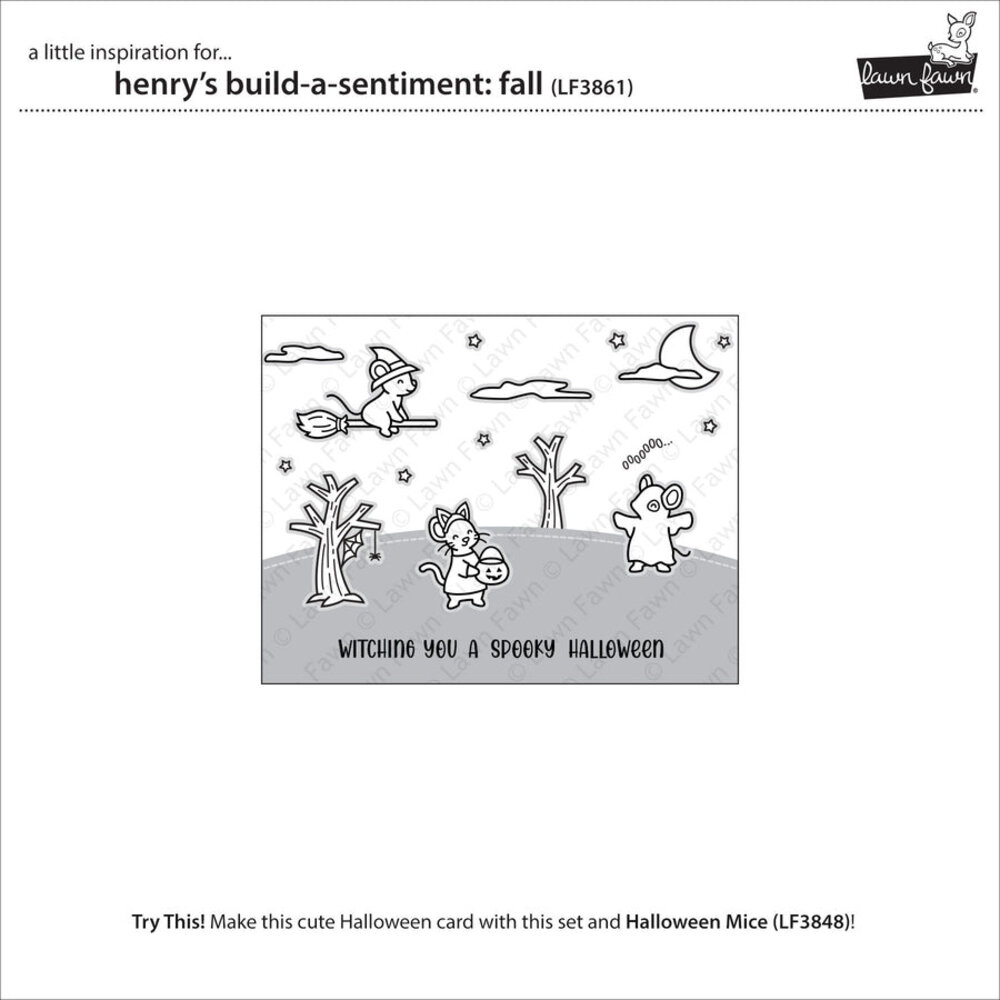 Lawn Fawn Henry's Build-A-Sentiment Fall Clear Stamps (LF3861) Lawn Fawn Henry's Build-A-Sentiment Fall Clear Stamps (LF3861)
