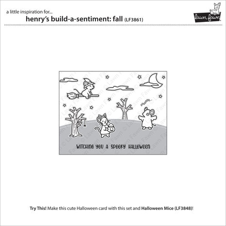 Lawn Fawn Henry's Build-A-Sentiment Fall Clear Stamps (LF3861) Lawn Fawn Henry's Build-A-Sentiment Fall Clear Stamps (LF3861)