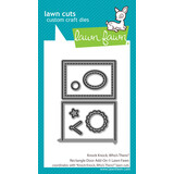Lawn Fawn Knock, Knock, Who's There? Rectangle Door Add-On Lawn Cuts Dies (LF3864)