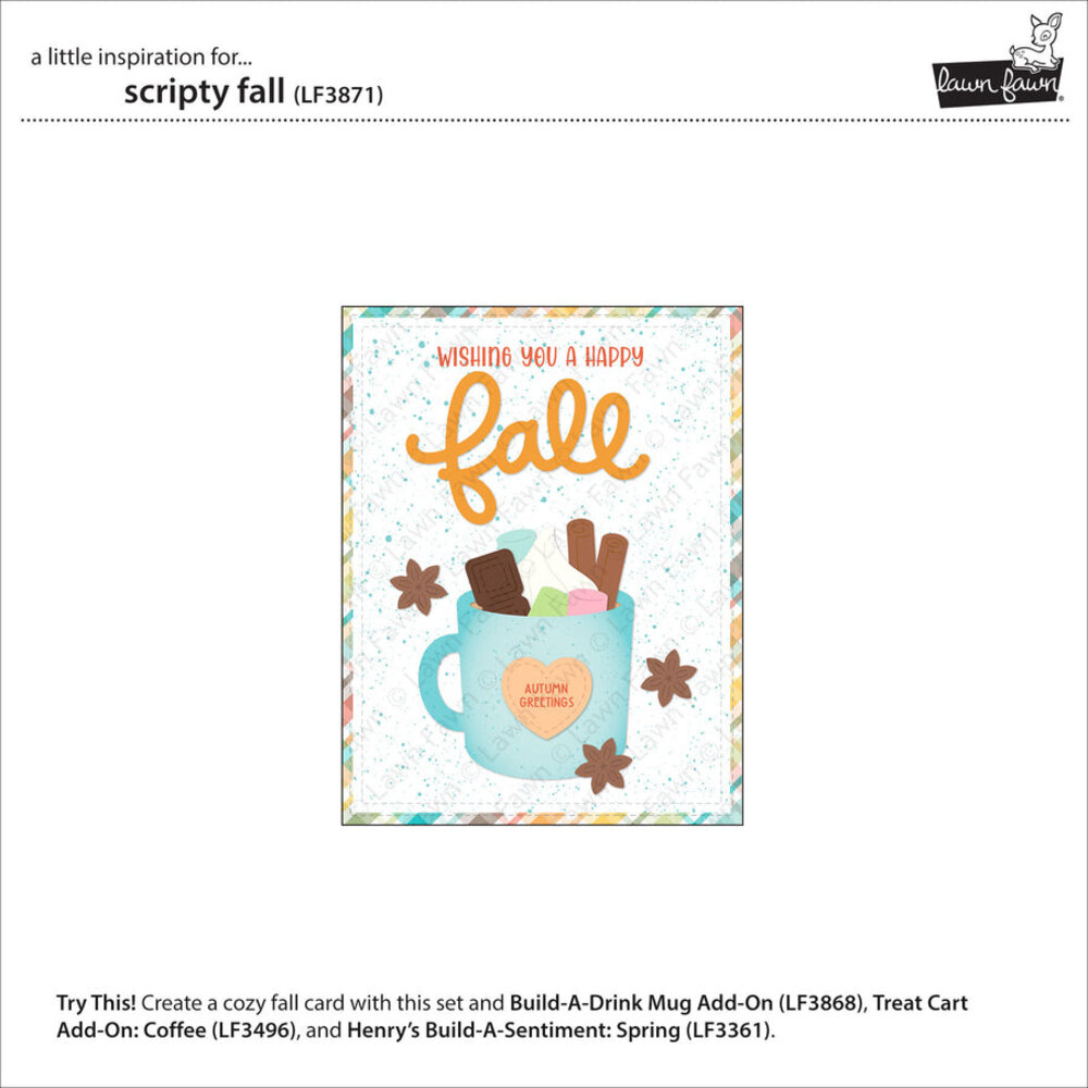 Lawn Fawn Scripty Fall Lawn Cuts Dies (LF3871) Lawn Fawn Scripty Fall Lawn Cuts Dies (LF3871)