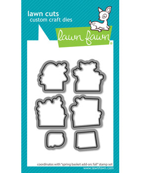 Lawn Fawn Spring Basket Add-On Fall Lawn Cuts Dies (LF3854)