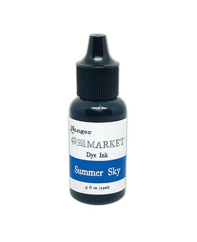 Ranger 49 & Market Dye Ink Re-Inkers Summer Sky 0.5 fl oz (FMI92643)