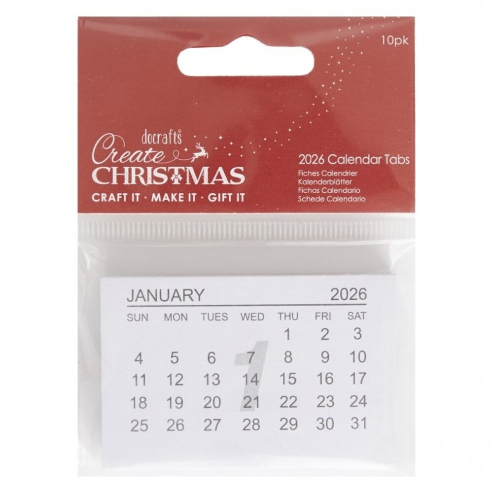 Papermania Create Christmas 2026 Calendar Tabs (10pcs) (PMA 172326) Papermania Create Christmas 2026 Calendar Tabs (10pcs) (PMA 172326)