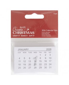 Papermania Create Christmas 2026 Calendar Tabs (10pcs) (PMA 172326)
