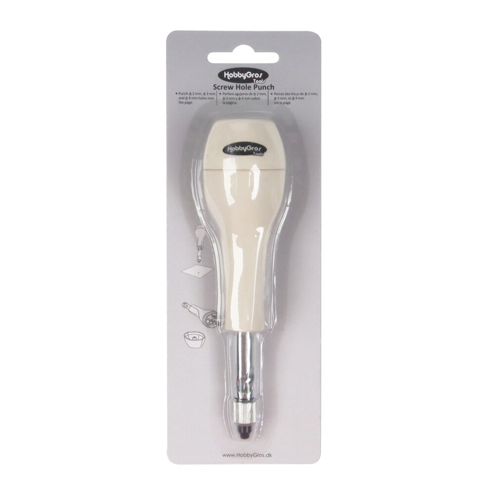 HobbyGros Storage Screw Hole Punch Ø2/3/4mm (HGT031) HobbyGros Storage Screw Hole Punch Ø2/3/4mm (HGT031)