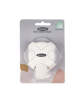 HobbyGros Storage 3 in 1 Corner Punch Round (HGT036)