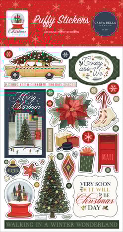 Carta Bella Christmas In The City Puffy Stickers (CBCIC456066)
