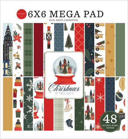 Carta Bella Christmas In The City 6x6 Inch Cardmakers Mega Pad (CBCIC456031)