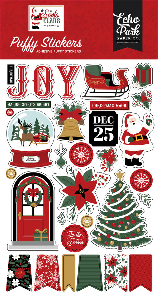 Echo Park Santa Claus Puffy Stickers (SC457066)