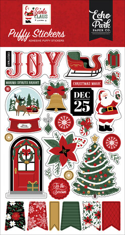 Echo Park Santa Claus Puffy Stickers (SC457066)
