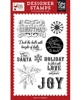 Echo Park Santa Claus Stamps Filled With Love And Peace (SC457046)
