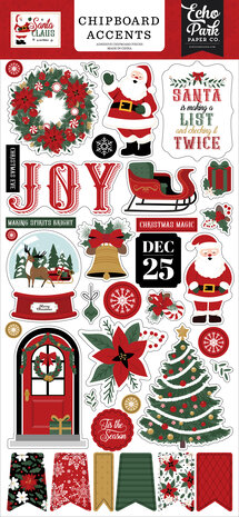 Echo Park Santa Claus Chipboard Accents (SC457021)