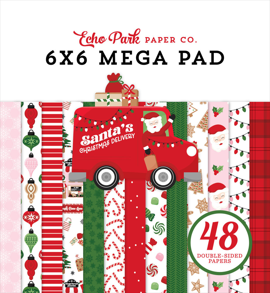 Echo Park Santa's Christmas Delivery 6x6 Inch Cardmakers Mega Pad (SCD459031) Echo Park Santa's Christmas Delivery 6x6 Inch Cardmakers Mega Pad (SCD459031)