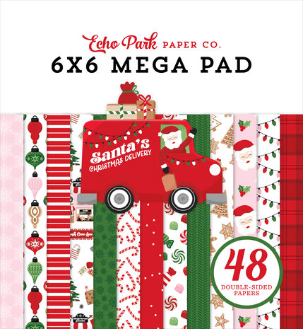 Echo Park Santa's Christmas Delivery 6x6 Inch Cardmakers Mega Pad (SCD459031) Echo Park Santa's Christmas Delivery 6x6 Inch Cardmakers Mega Pad (SCD459031)
