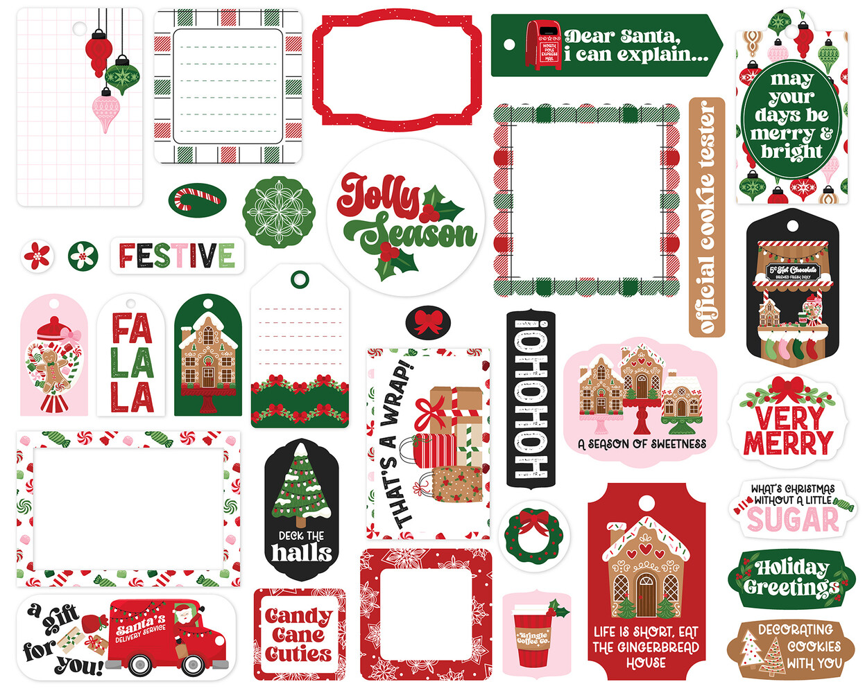 Echo Park Santa's Christmas Delivery Frames & Tags (SCD459025) Echo Park Santa's Christmas Delivery Frames & Tags (SCD459025)