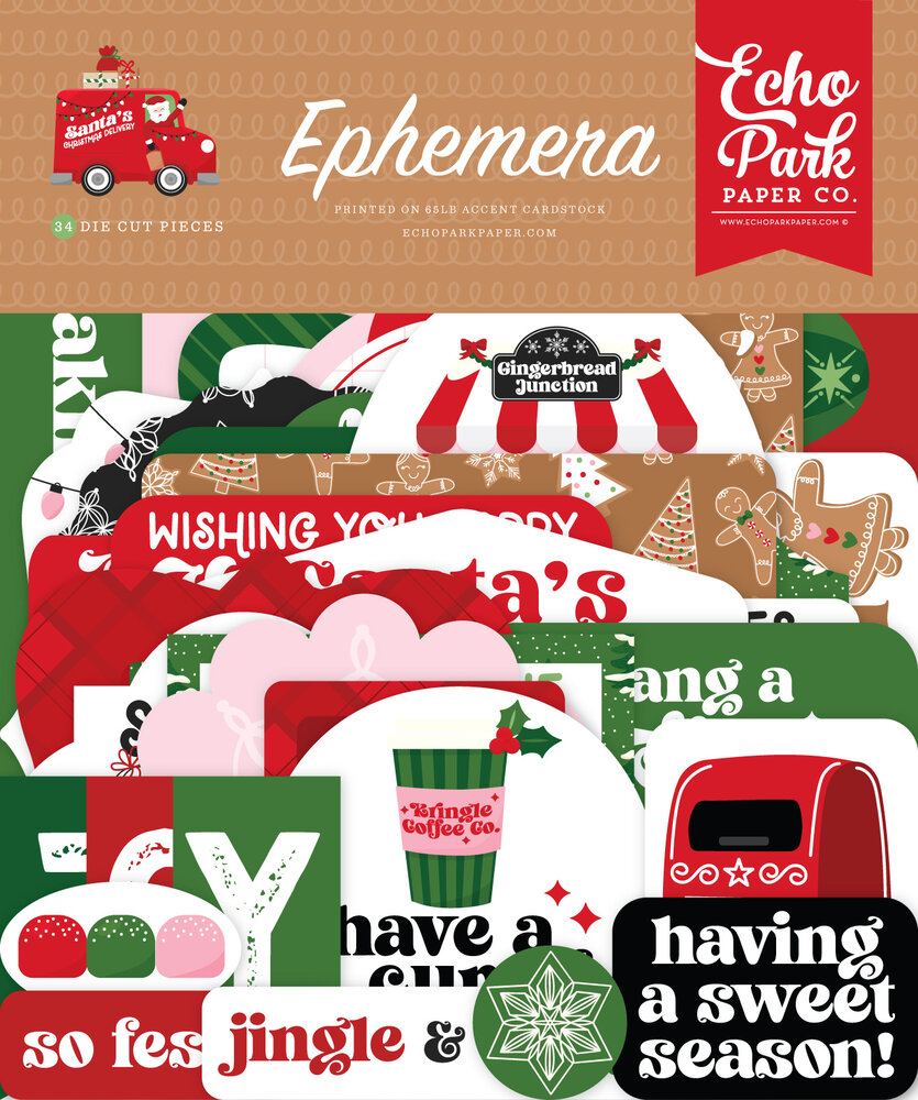 Echo Park Santa's Christmas Delivery Ephemera (SCD459024) Echo Park Santa's Christmas Delivery Ephemera (SCD459024)
