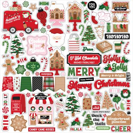 Echo Park Santa's Christmas Delivery Element Sticker (SCD459014)