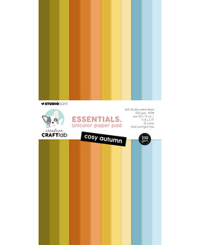 Creative Craftlab Cosy Autumn Essentials Unicolor Paper Pad (CCL-ES-UPP380)