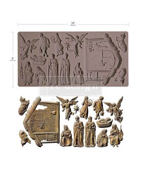 Re-Design with Prima Holy Night Nativity 5x10 Inch Decor Moulds (677442)
