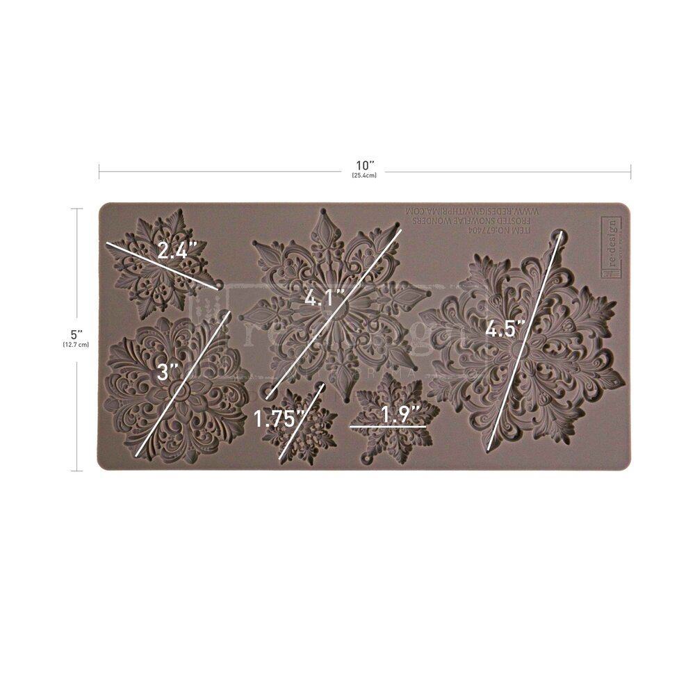Re-Design with Prima Frosted Snowflake Wonders 5x10 Inch Decor Moulds (677404) Re-Design with Prima Frosted Snowflake Wonders 5x10 Inch Decor Moulds (677404)