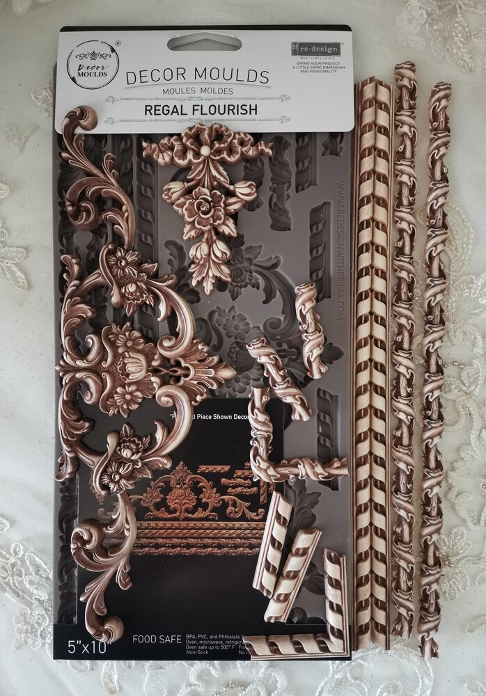 Re-Design with Prima Regal Flourish 5x10 Inch Decor Moulds (679248) Re-Design with Prima Regal Flourish 5x10 Inch Decor Moulds (679248)