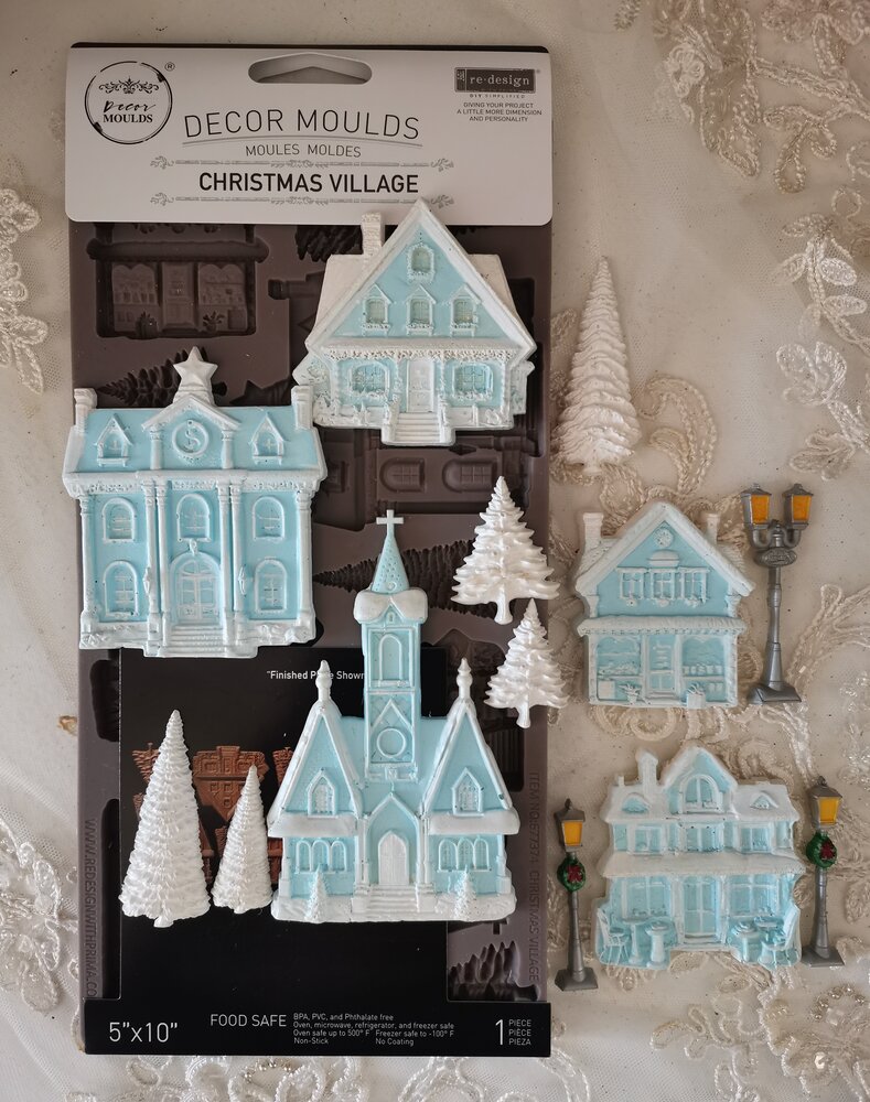 Re-Design with Prima Christmas Village 5x10 Inch Decor Moulds (677374) Re-Design with Prima Christmas Village 5x10 Inch Decor Moulds (677374)