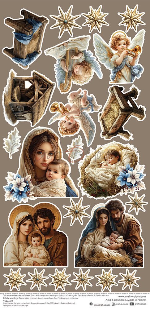 Craft O'Clock Jolly Season Extras Sheet Holly Night (CC-C79-JS-14) Craft O'Clock Jolly Season Extras Sheet Holly Night (CC-C79-JS-14)