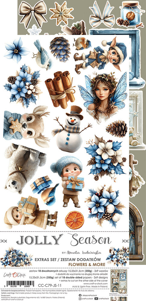 Craft O'Clock Jolly Season Extras Set Mix (CC-C79-JS-13) Craft O'Clock Jolly Season Extras Set Mix (CC-C79-JS-13)