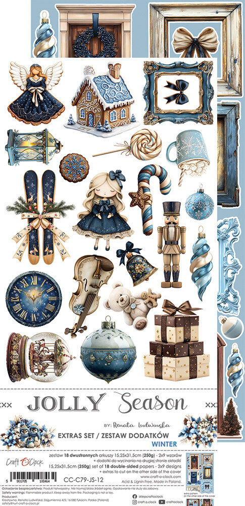 Craft O'Clock Jolly Season Extras Set Mix (CC-C79-JS-13) Craft O'Clock Jolly Season Extras Set Mix (CC-C79-JS-13)