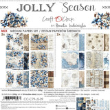 Craft O'Clock Jolly Season 8x8 Inch Medum Papers Set (CC-C79-JS-09)