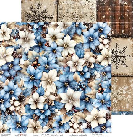 Craft O'Clock Jolly Season 12x12 Inch Paper Set (CC-C79-JS-00) Craft O'Clock Jolly Season 12x12 Inch Paper Set (CC-C79-JS-00)