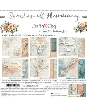 Craft O'Clock Sprites of Harmony 8x8 Inch Basic Papers Set (CC-C78-SH-08)