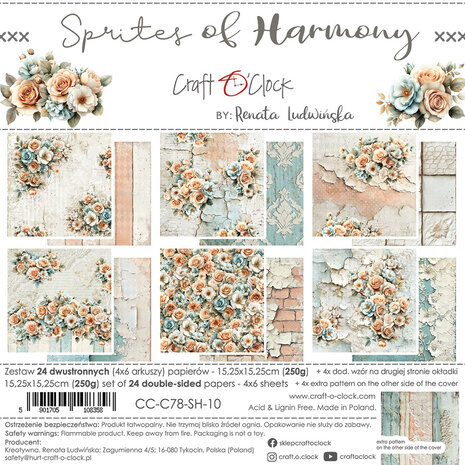 Craft O'Clock Sprites of Harmony 6x6 Inch Paper Set (CC-C78-SH-10)