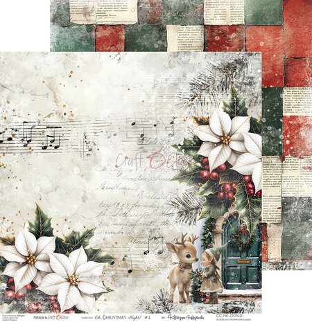 Craft O'Clock Oh Christmas Night 12x12 Inch Paper Set (CC-F41-OCN-00)