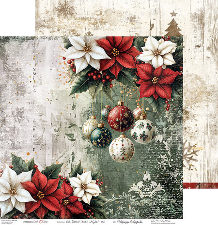 Craft O'Clock Oh Christmas Night 12x12 Inch Paper Set (CC-F41-OCN-00)