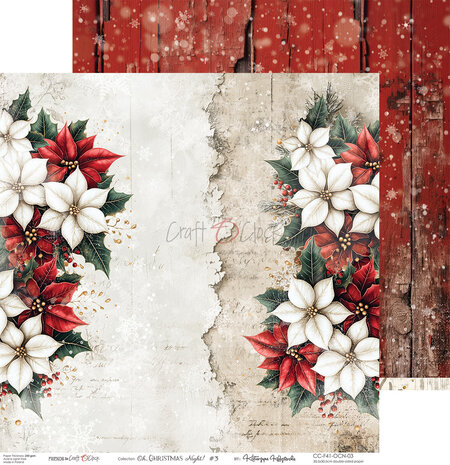 Craft O'Clock Oh Christmas Night 12x12 Inch Paper Set (CC-F41-OCN-00)
