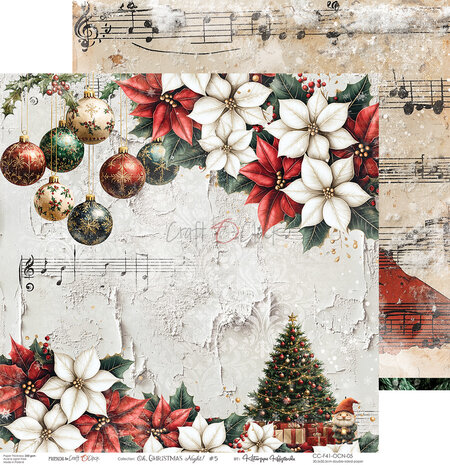 Craft O'Clock Oh Christmas Night 12x12 Inch Paper Set (CC-F41-OCN-00)