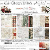 Craft O'Clock Oh Christmas Night 8x8 Inch Basic Papers Set (CC-F41-OCN-08)