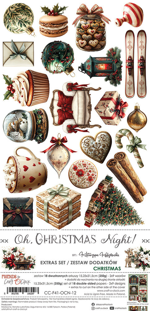 Craft O'Clock Oh Christmas Night Extras Set Christmas (CC-F41-OCN-12)