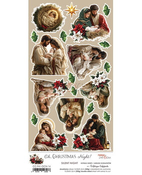 Craft O'Clock Oh Christmas Night Extras Sheet Silent Night (CC-F41-OCN-14)