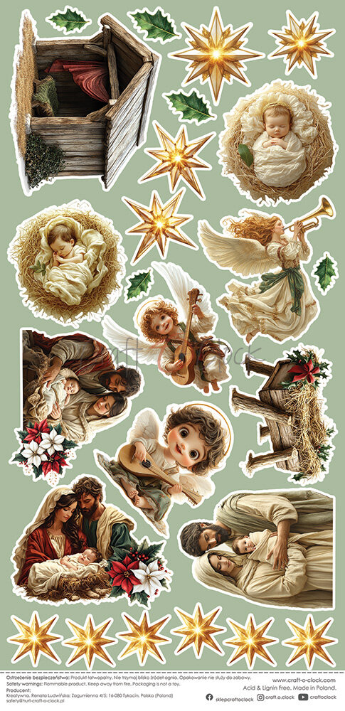 Craft O'Clock Oh Christmas Night Extras Sheet Silent Night (CC-F41-OCN-14)