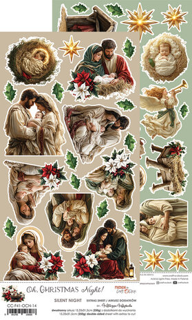 Craft O'Clock Oh Christmas Night Extras Sheet Silent Night (CC-F41-OCN-14)