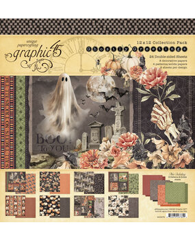 Graphic 45 Ghostly Greetings 12x12 Inch Collection Pack (4503074) Graphic 45 Ghostly Greetings 12x12 Inch Collection Pack (4503074)