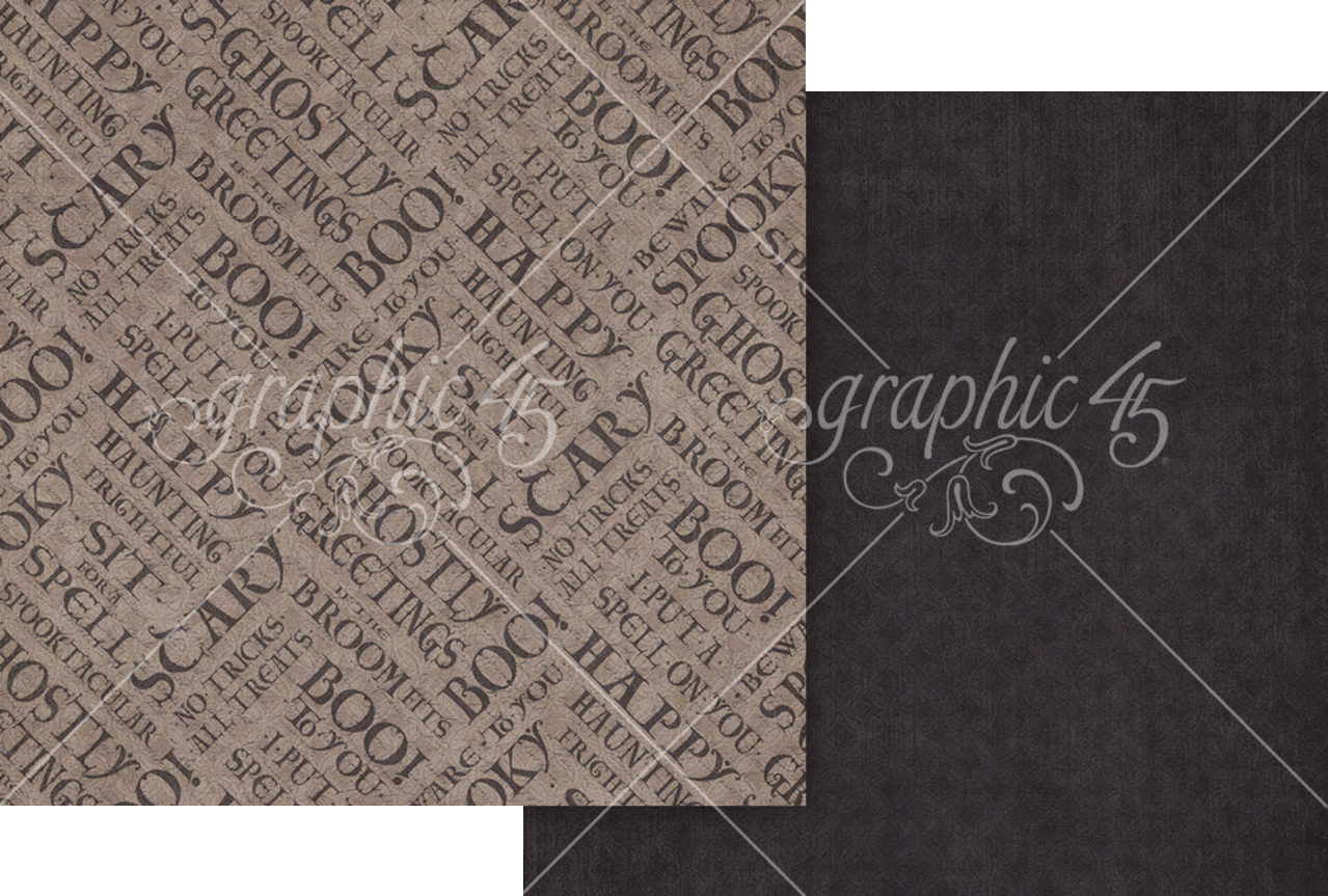 Graphic 45 Ghostly Greetings 8x8 Inch Collection Pack (4503073) Graphic 45 Ghostly Greetings 8x8 Inch Collection Pack (4503073)