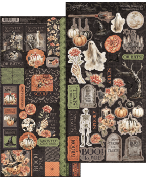 Graphic 45 Ghostly Greetings Sticker Set (4503076) Graphic 45 Ghostly Greetings Sticker Set (4503076)